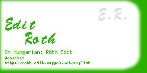 edit roth business card